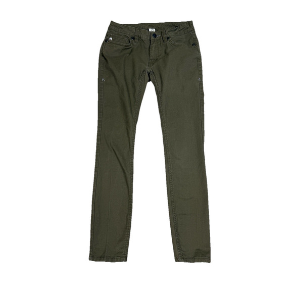 Stio Womens Size 2 Dark Green Canvas Pants - Picture 1 of 9